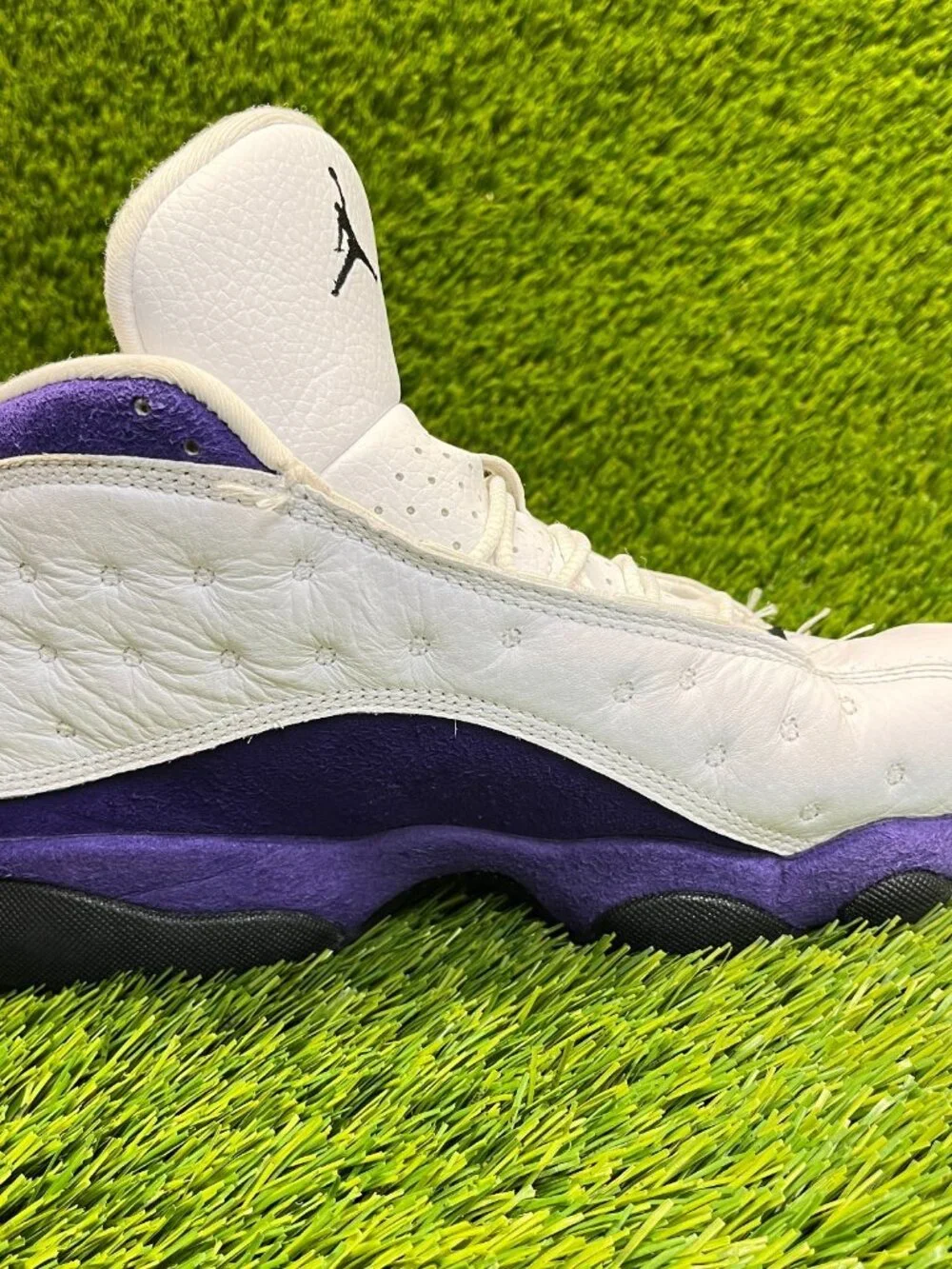 Nike Air Jordans 13 Retro Mens Size 8 White Purple Athletic Shoes‎ Sneakers